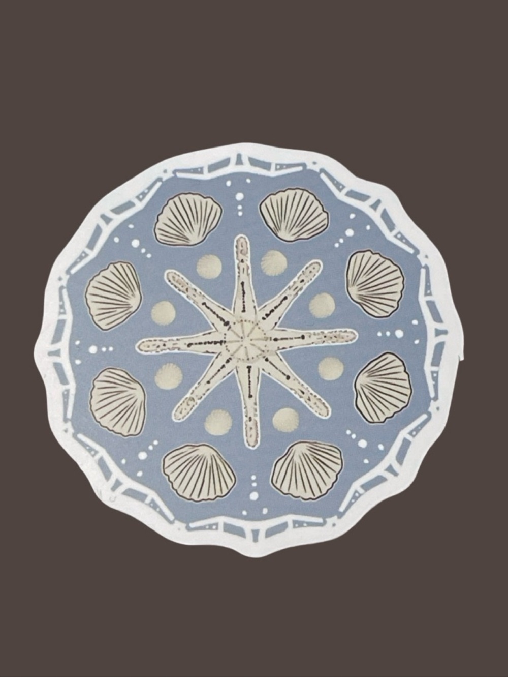 Seashell Starfish Sticker